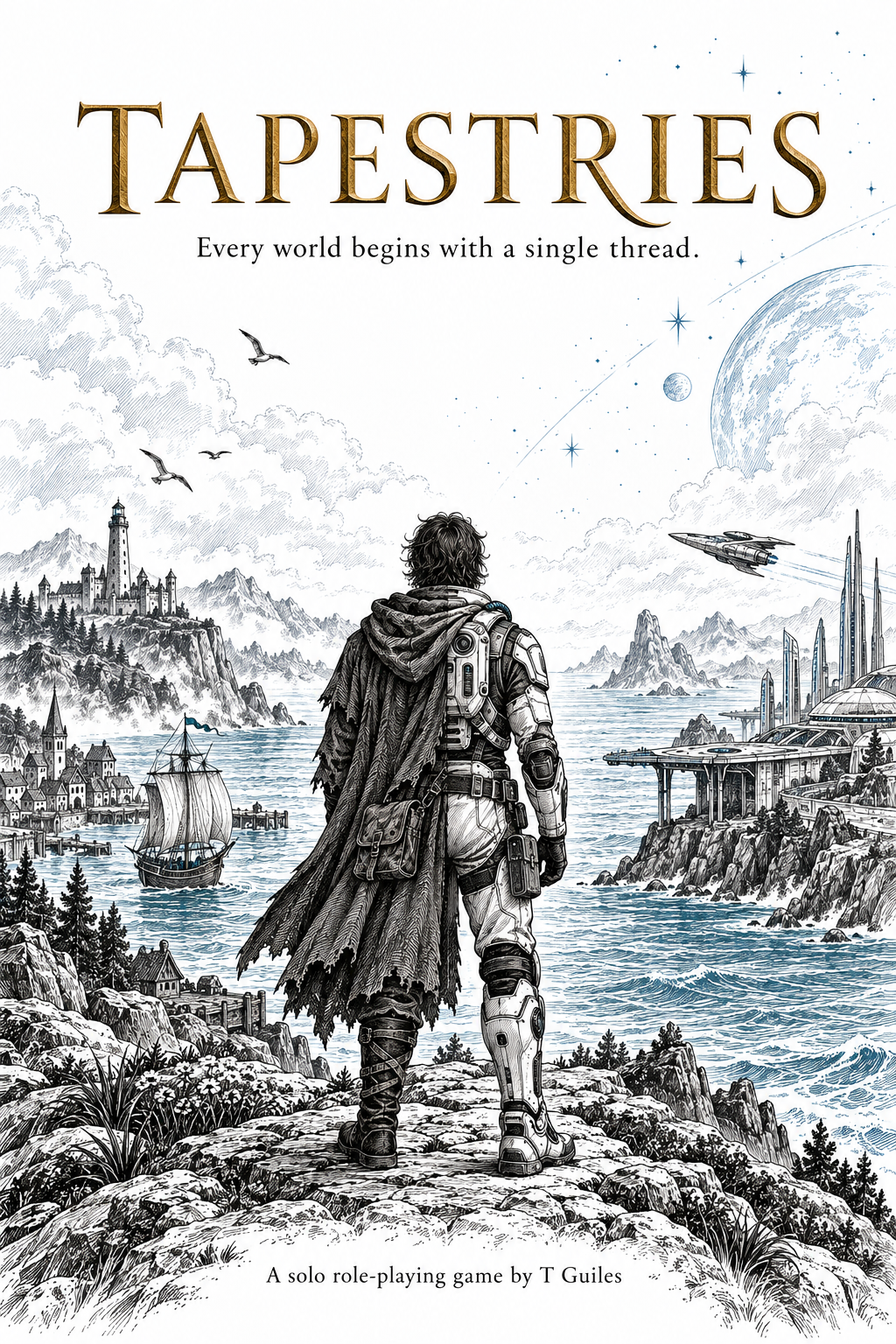 Tapestries cover, where fantasy and science fiction meet